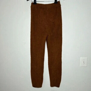 Hera Collection terry modern brown joggers size large